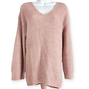 NWOT Lou & Grey mauve pink purple oversize sweater Womens Small